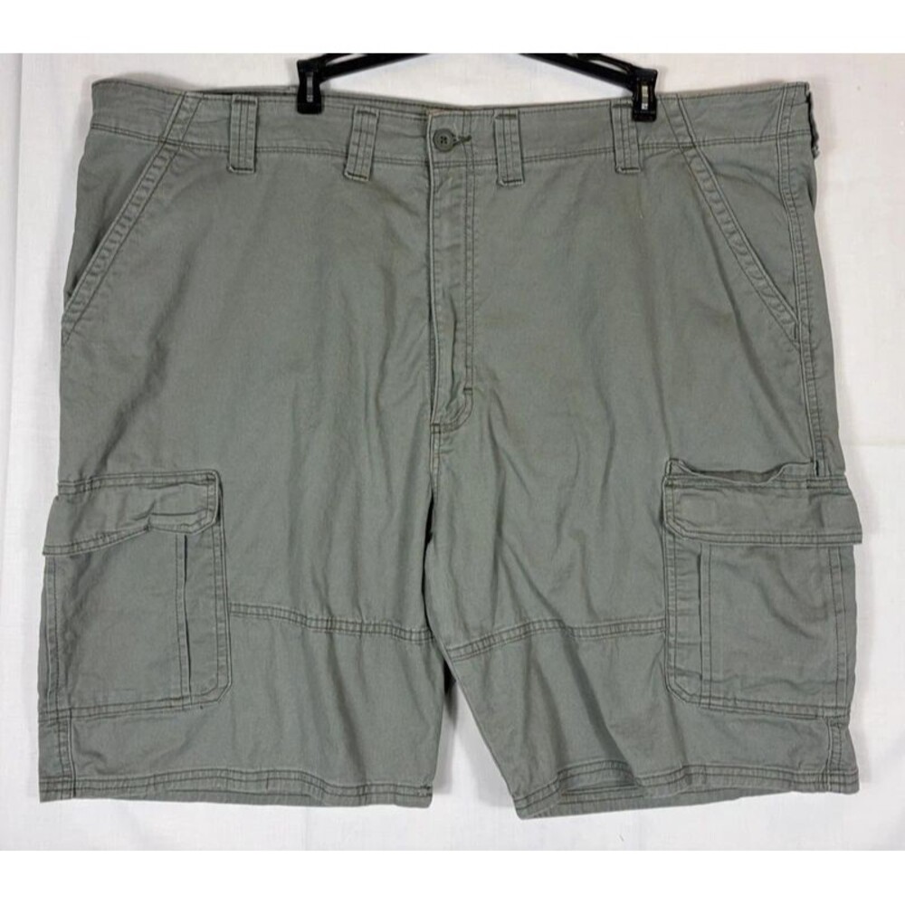 Wrangler Authentics Cargo Shorts Big & Tall Gray Men’s 48” Waist x 9” Inseam